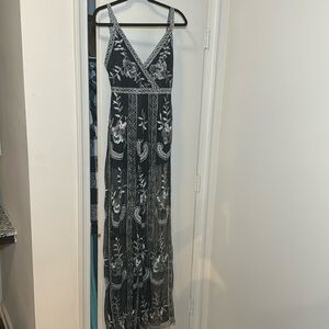 Black and Silver Jumpsuit